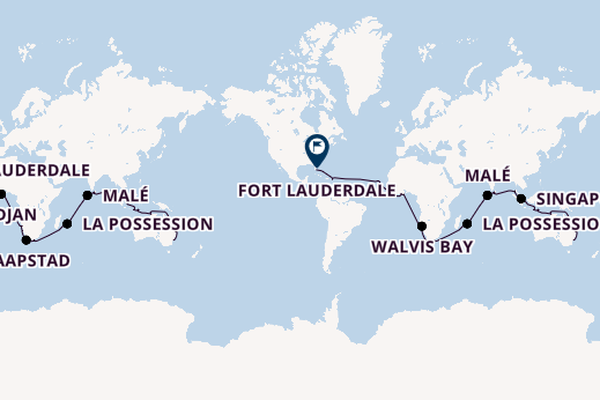 Wereldreizen vanaf Sydney, Australië met de Volendam