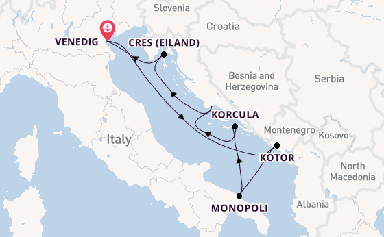 Middellandse Zee vanaf Venedig met de Royal Clipper