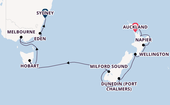 New Zealand from Auckland, New Zealand with the Azamara Pursuit