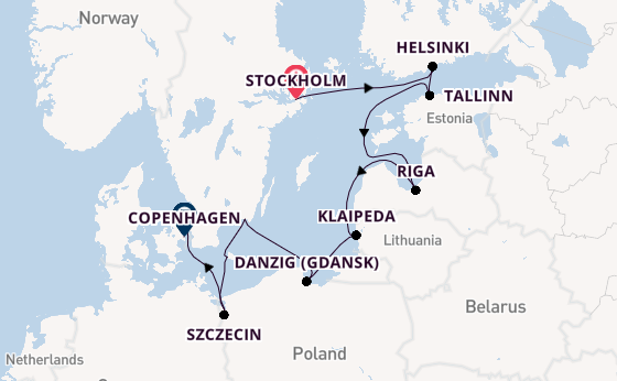 Oder from Stockholm, Sweden with the Azamara Quest