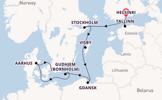 Baltic Sea from Helsinki, Finland with the Regal Princess