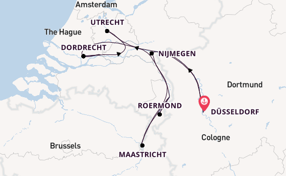 Maas ab Düsseldorf, Deutschland auf der VIVA TIARA