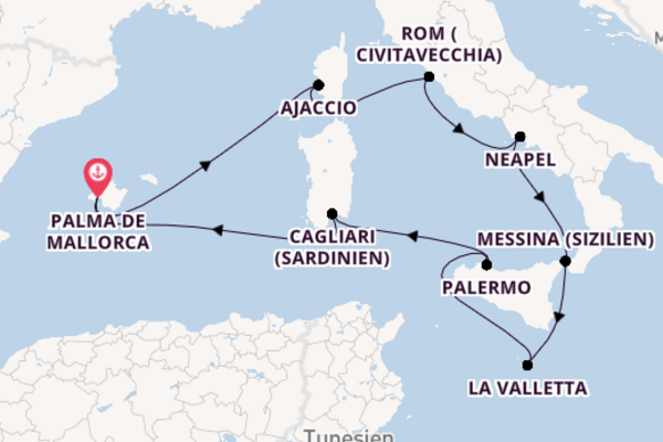 12 Tage Mittelmeer Reise