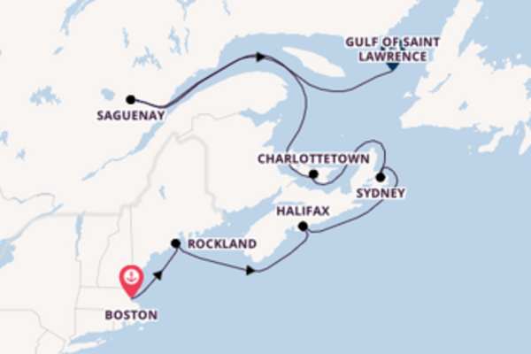 Zuiderdam 8  Boston-Gulf of Saint Lawrence