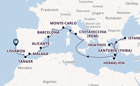 Mittelmeer ab Piräus (Athen), Griechenland auf der Marina