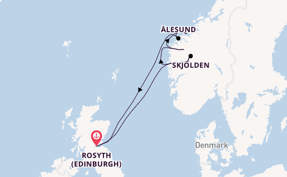Norway from Rosyth (Edinburgh), Scotland with the Balmoral
