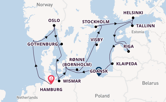 Norway from Hamburg, Germany with the Seabourn Quest