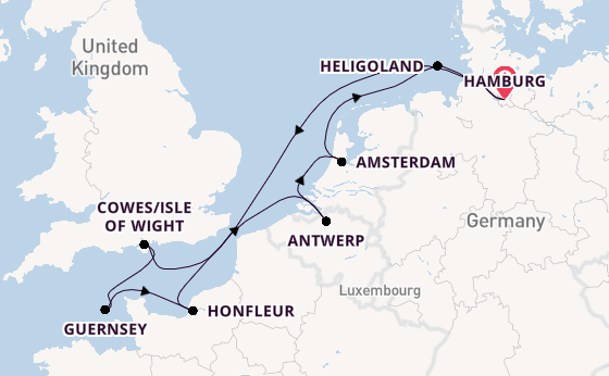 United Kingdom from Hamburg, Germany with the HANSEATIC nature