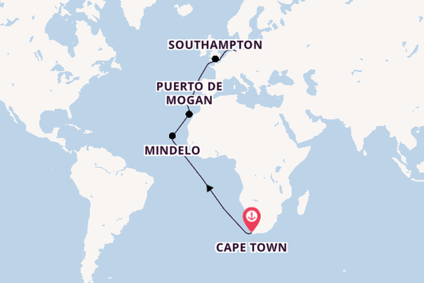 Portugal from Cape Town, South Africa with the Queen Anne