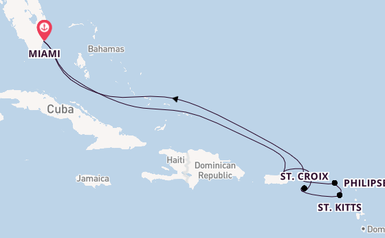 Caribbean vanaf Miami, Verenigde Staten met de Carnival Firenze