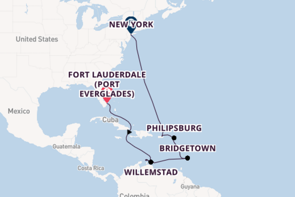 Florida to New York with Luxury Caribbean Islander 