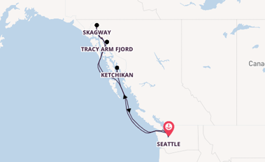 Alaska & West Canada from Seattle, Washington, USA with the Carnival Legend