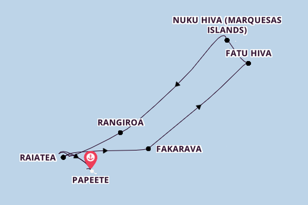 French Polynesia from Papeete, Tahiti, French Polynesia with the Silver Whisper