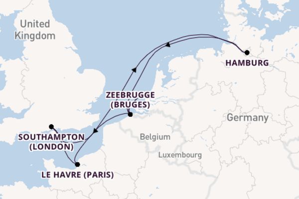 Benelux from Rotterdam, The Netherlands with the MSC Preziosa