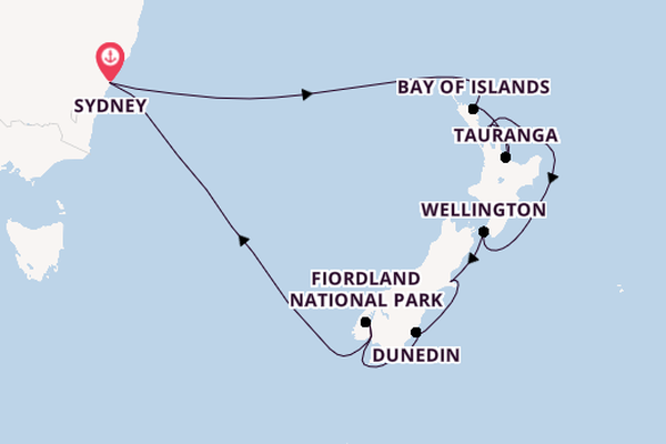 New Zealand from Sydney, Australia with the Discovery Princess