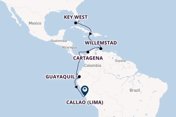South America from Miami, Florida with the Insignia