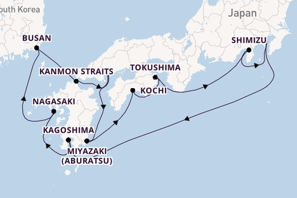 Japan from Yokohama (Tokyo), Japan with the Diamond Princess