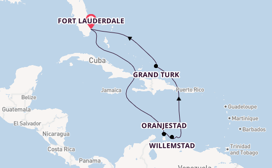 Caribbean vanaf Fort Lauderdale, Verenigde Staten met de Caribbean Princess