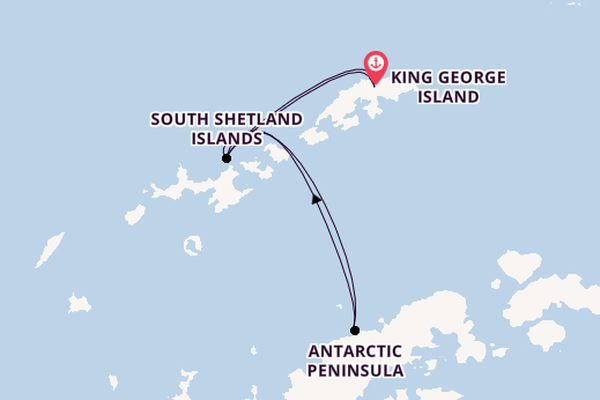 Antarctic Ocean from King George Island, Antarctica with the Silver Endeavour