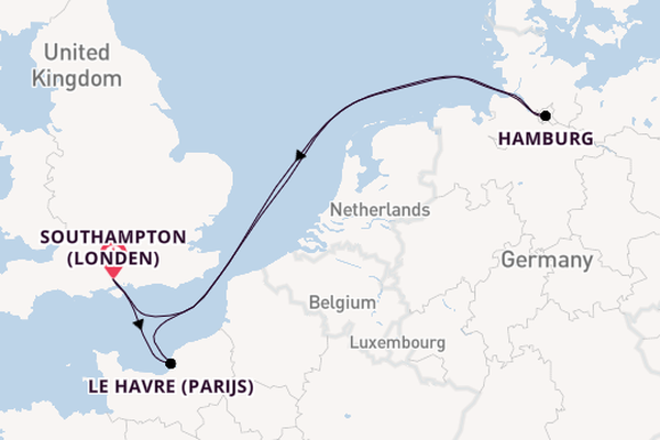 Engeland vanaf Southampton (Londen), Engeland met de MSC Preziosa