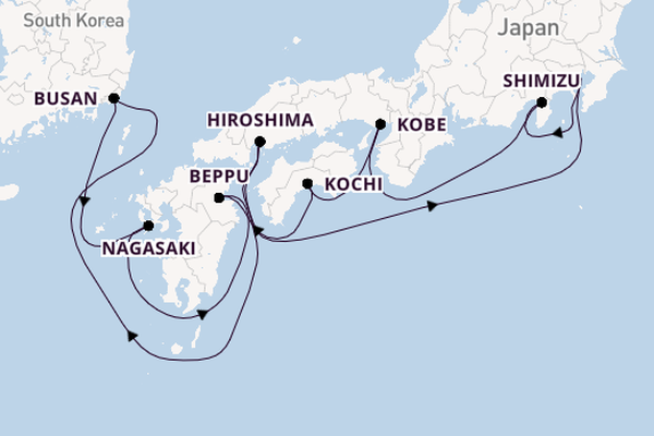 Japan from Tokyo, Japan with the Seven Seas Explorer