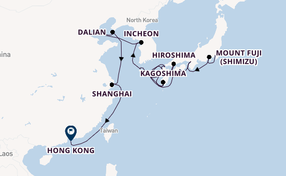 Japan from Tokyo, Japan with the Azamara Pursuit