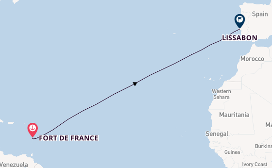 Zuidelijke Caraïben vanaf Fort de France, Martinique met de Le Bellot