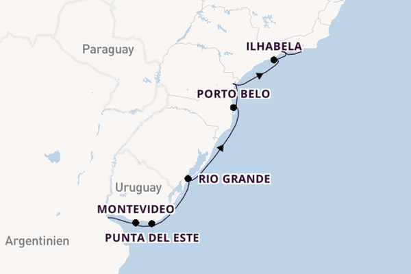 Südamerika ab Buenos Aires, Argentinien auf der L'Austral