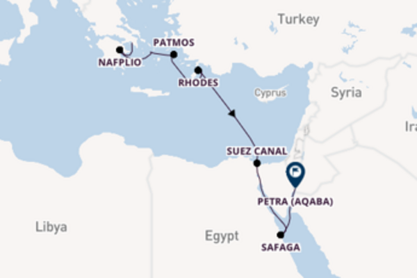 Cruising with the Le Champlain to Petra (Aqaba) from Athens (Piraeus)
