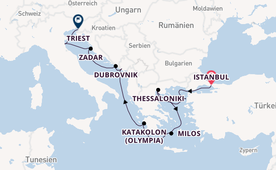 Mittelmeer ab Istanbul, Türkei auf der Marina