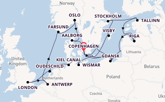 Norway from Copenhagen, Denmark with the Seabourn Quest