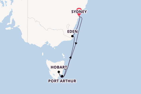 Australia from Sydney, Australia with the Crown Princess