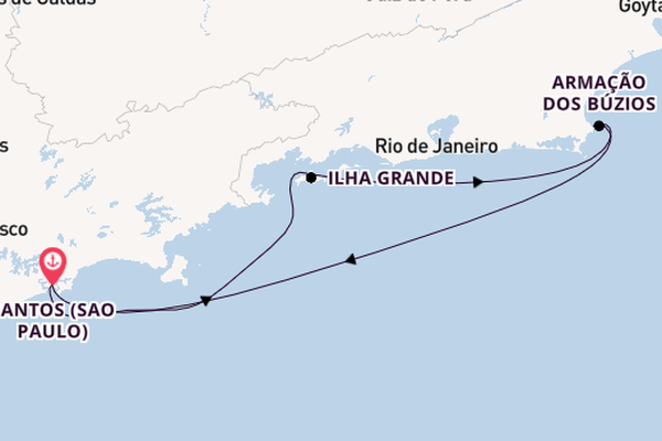 Brasilien ab Santos (Sao Paulo), Brasilien auf der MSC Divina