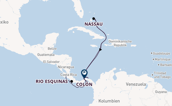 Mittelamerika ab Puntarenas (Puerto Caldera), Costa Rica auf der Le Bougainville