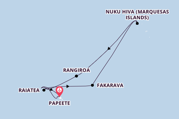 French Polynesia from Papeete, Tahiti, French Polynesia with the Silver Whisper