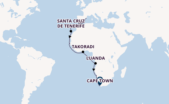 Africa from Barcelona, Spain with the Viking Neptune