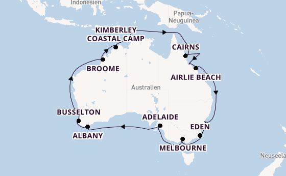 Australien ab Sydney auf der Grand Princess