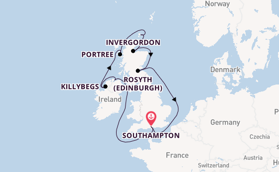 United Kingdom from Southampton, England with the EXPLORA IV