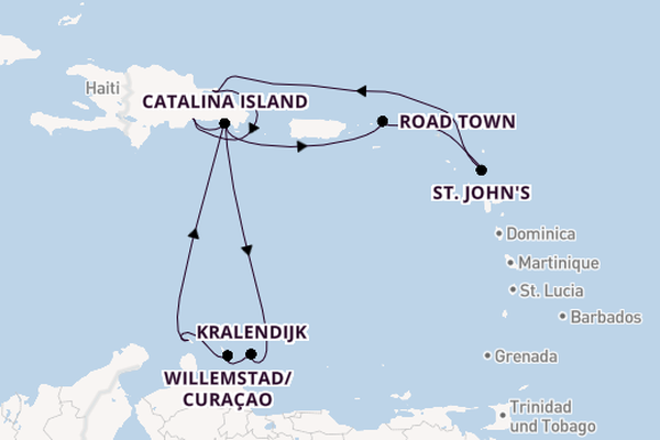 Karibik ab La Romana, Dominikanische Republik auf der Mein Schiff 5