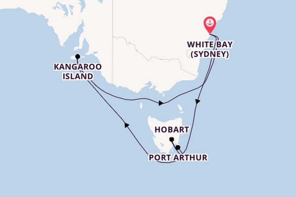 Australia from White Bay (Sydney), Australia with the Carnival Adventure