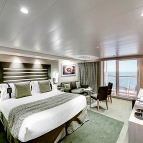 Come aboard the undefined and discover one of 85 cabin categories on a total of 15 decks that can accommodate 6334 passengers. Choose your dream cabin and feel at home on board the undefined!