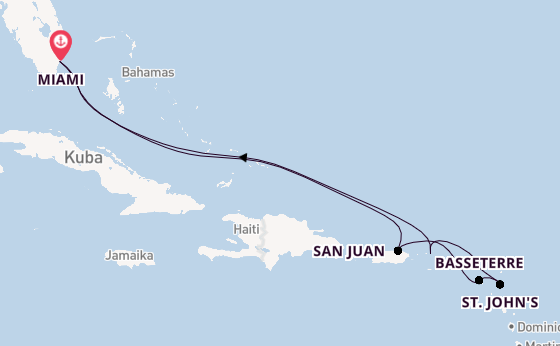 Karibik ab Miami auf der Silver Nova