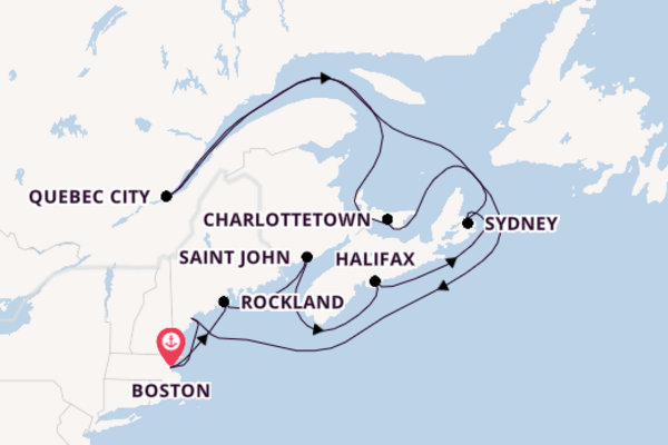 New England from Boston, Massachusetts with the Celebrity Silhouette