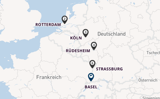 Rhein ab Amsterdam, Niederlande auf der Celebrity Wanderer