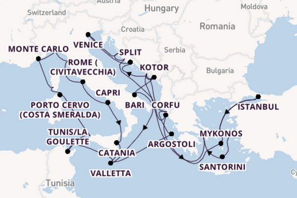 35 day cruise with the Nautica to Athens (Piraeus)