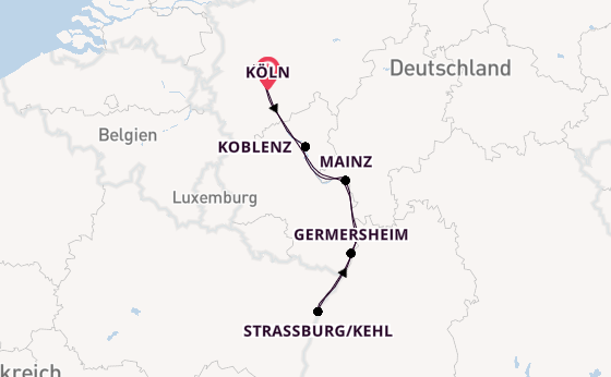 Rhein ab Köln, Deutschland auf der RHEIN SYMPHONIE