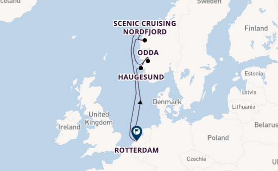 Norway from Amsterdam, Netherlands with the Nieuw Statendam
