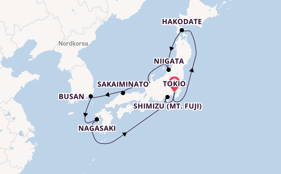 Japan ab Tokio, Japan auf der Nautica