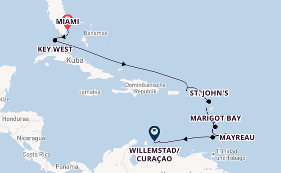 Karibik ab Miami auf der EUROPA 2