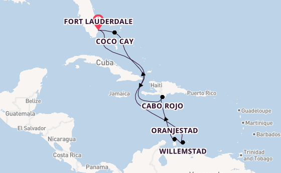 Caribbean vanaf Fort Lauderdale, Verenigde Staten met de Allure of the Seas